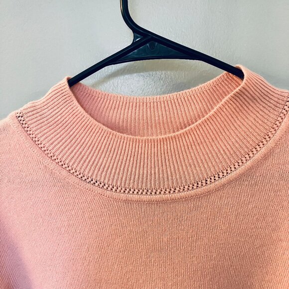 Sag Harbor Pink Moch Turtleneck Long Sleeve Soft Sweater XL - Picture 4 of 6